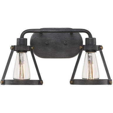 Wicker Park 2 Light Vanity Light by Designers Fountain - d212m-2b-wp
