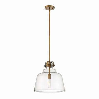 Porter 1 Light Medium Pendant 14 Inch Tall by Designers Fountain - d246m-15p-osb