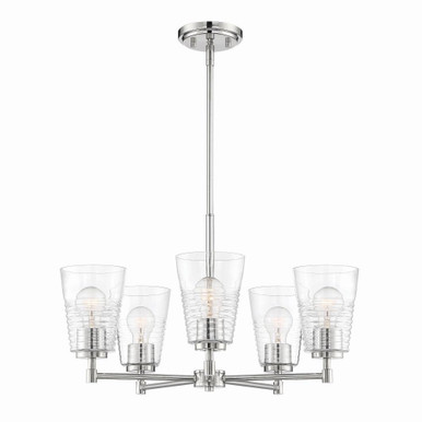 Ingo 5 Light Medium Chandelier by Designers Fountain - d230m-5ch-pn