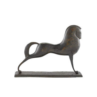 Assyrian 19.5 Inch Horse Sculpture by Currey Company - 1200-0365