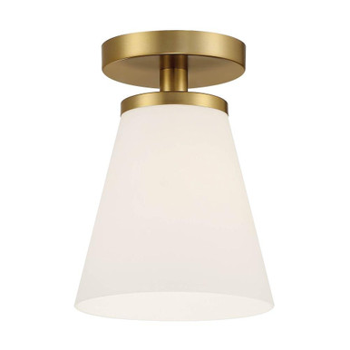 Palmyra 1 Light 7 Inch Wide Semi Flush Mount by Designers Fountain - D255M-SF-BG
