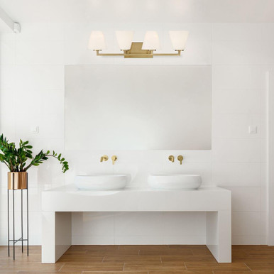 Palmyra 4 Light Vanity Light by Designers Fountain - D255M-4B-BG