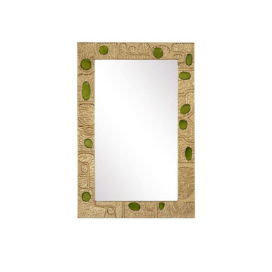 Beau Monde Mirror 35.75 Inch Tall and 23.75 Inch Wide by Currey Company - 1000-0157