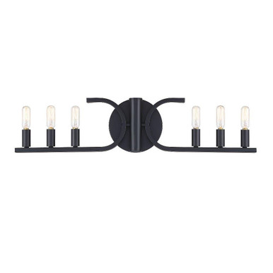 Skye 6 Light Bath Vanity 6.25 Inch and 27.5 Inch Wide by Designers Fountain - D314C-6B-MB