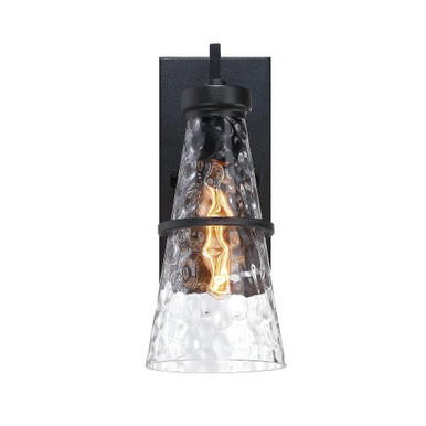 Field Daisy Lane 1 Light Outdoor Wall Mount 14 Inch by Designers Fountain - D327M-14EW-BK