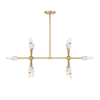 Star Dust 10 Light Island 14 Inch and 34.75 Inch Wide by Designers Fountain - D304C-IS-BG