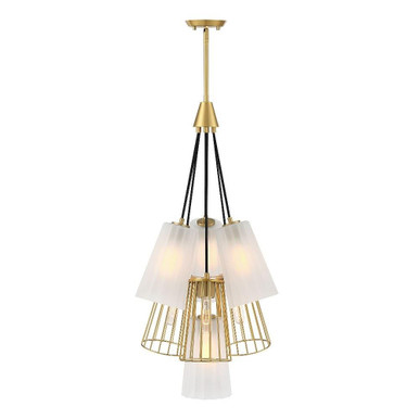 Liana 7 Light Chandelier 37.5 Inch and 18 Inch Wide by Designers Fountain - D328M-7CH-BG