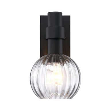 Fernwood 1 Light Outdoor Wall Mount 13 Inch Tall by Designers Fountain - D337M-13EW-BK