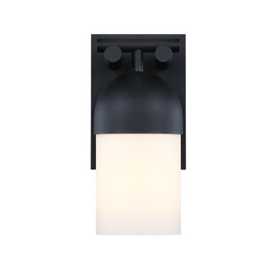 Ever Spring 1 Light Outdoor Wall Mount 14 Inch Tall by Designers Fountain - D348M-14EW-BK