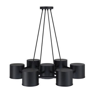 Fleur Oasis 7 Light Chandelier 30 Inch Wide by Designers Fountain - D353C-7CH-MB