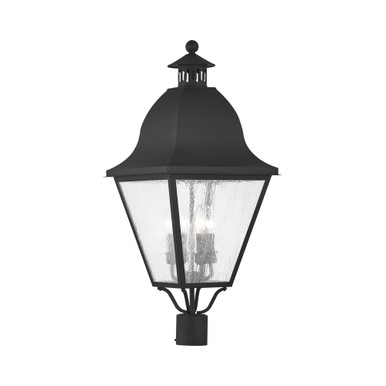 Amwell 4 Light Outdoor Post Top Lantern 13.5 x 27.5 Inches by Livex  - 2548