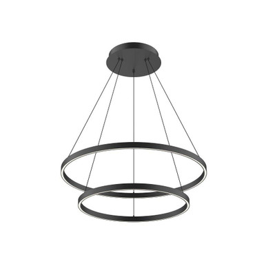 Cerchio 138W LED Chandelier 1.5 Inches Tall and 31.5 Inches Wide by Kuzco - CH87832-BK-UNV-010