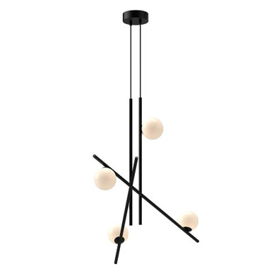 Amara 21W LED Chandelier 27.13 Inch Tall and 18.38 Inch Wide by Kuzco - CH89832-BK/GO-UNV