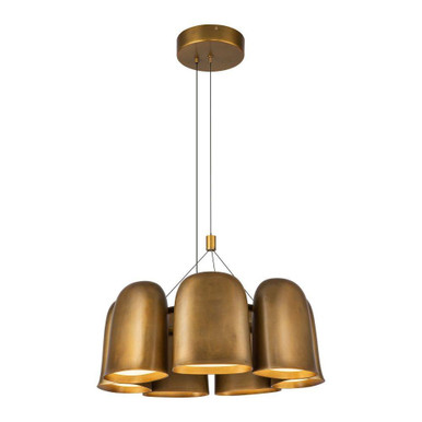 Bell 40W LED Chandelier 13.38 Inch Tall and 19.38 Inch Wide by Kuzco - CH21120-VB-UNV