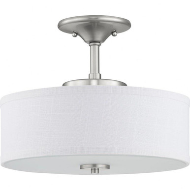 Inspire 1 Light 13 Inch Wide Farmhouse Semi Flush Mount by Progress - P350134