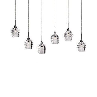 Honeycomb 30W 6 LED Linear Pendant by Kuzco - MP52106-CH