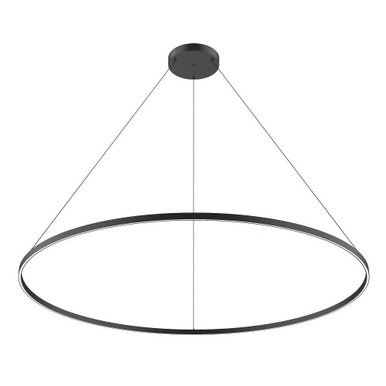 Cerchio 158W LED Pendant 1.38 Inch Tall and 70.88 Inch Wide by Kuzco - PD87172-BK-UNV-010