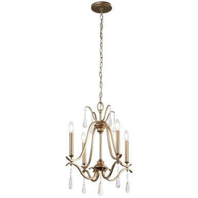 Laurel Estate Chandelier 4 Light Brio Gold 22 x 18 Inch by Minka Lavery - 4444-582