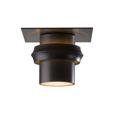 Twilight 1 Light Contemporary Outdoor SemiFlush Mount by Hubbardton Forge - 364903-1022