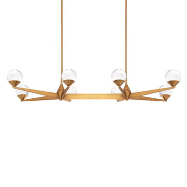 Double Bubble 8 LED Light Small Linear Chandelier by Modern Forms - PD-82044