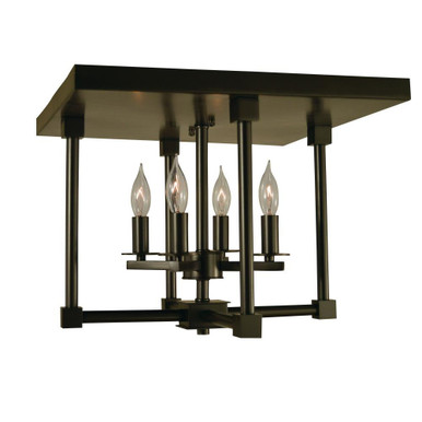 Lexington 4 Light 15 Inch Wide Semi Flush Mount by Framburg - 4600 BN/PN