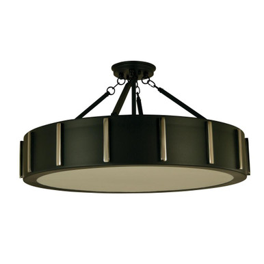 Pantheon 4 Light 23 Inch Wide Semi Flush Mount by Framburg - 4596