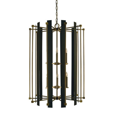 Louvre 12 Light Large Chandelier by Framburg - 4806AB_MBLACK