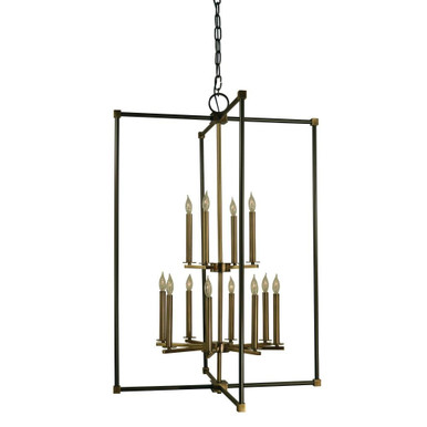 Lexington 12 Light Large Chandelier by Framburg - 4610BN_PN