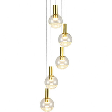 Sienna 25.9W 5 LED Chandelier In 34 x 9.5 Inches Wide by Vonn - VAC3185