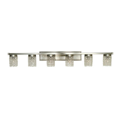 Gemini 6 Light Vanity Light by Framburg - 4746 BN