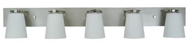 Mercer 5 Light Vanity Light by Framburg - 4855 SP/PN/CS