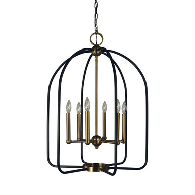 Boulevard 6 Light Medium Chandelier by Framburg - 4936