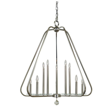 Triangulum 10 Light Oversized Foyer Chandelier by Framburg - 5510