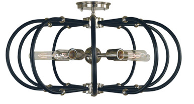 Pulsar 5 Light 22 Inch Wide Semi Flush Mount by Framburg - 5100