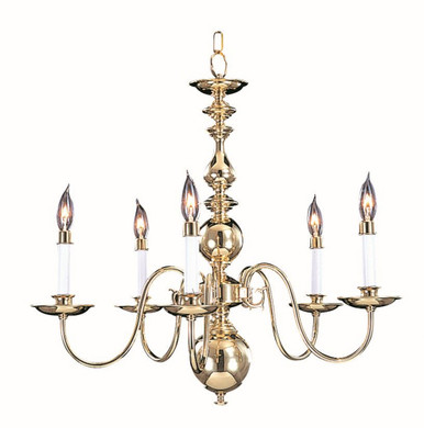 Jamestown 5 Light Medium Chandelier by Framburg 9126 - 9126