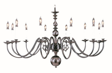 Jamestown 12 Light Oversized Foyer Chandelier by Framburg 9142 - 9142