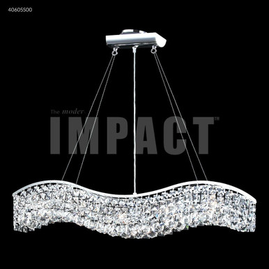 Contemporary 5 Light Mini Chandelier by James Moder 40605S00CNPT - 40605S00CNPT