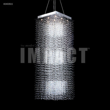 Crystal Rain 9 Light Medium Chandelier by James Moder - 40403S009LECH