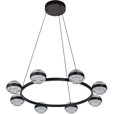 Milano 42.34W 8 LED Chandelier 11.75 x 33.25 Inches Wide by Vonn - VAC3338