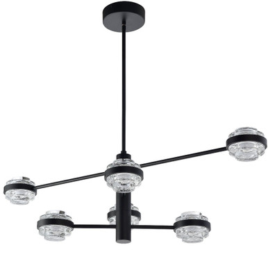 Milano 32.18W 6 LED 3 Tier Chandelier 15 x 40 Inches Wide by Vonn - VAC333RD6
