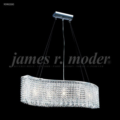Broadway 5 Light Oversized Crystal Pendant by James Moder - 95981S