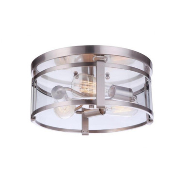 Elliot 3 Light Flush Mount 6.13 Inch Tall and 13 Inch Wide by Craftmade - 55383