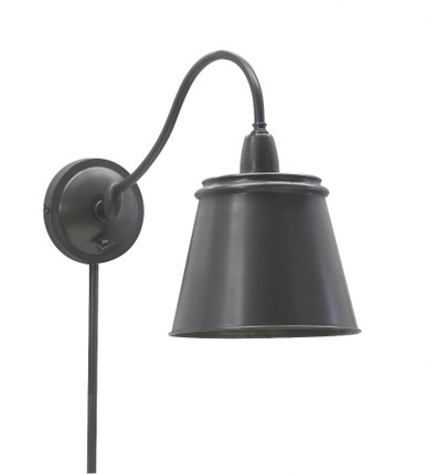 Hyde Park 1 Light Wall Sconce wit Metal Shade by House of Troy - HP725-OB-MSOB