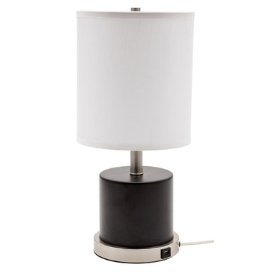 Rupert 1 Light Table Lamp 19.5 x 9 Inches by House of Troy - RU752-BLK