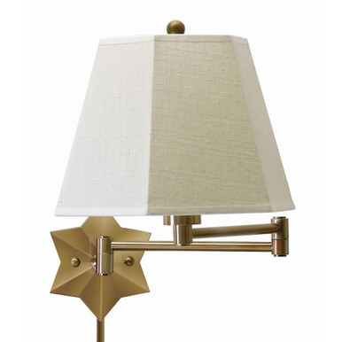 Decorative 1 Light Pleated Swing Arm Wall Sconce by House of Troy - WS751