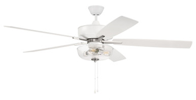 Super Pro 5 Blade Ceiling Fan with Light Kit 60 Inch Wide by Craftmade - S101