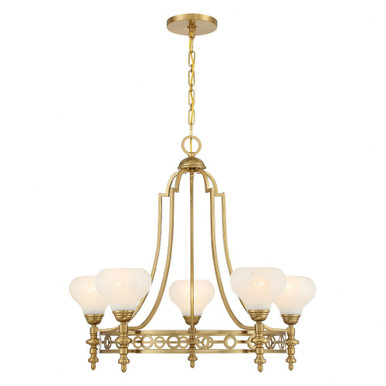 Allston 5 Light Chandelier 26.5 Inch Tall and 30 Inch Wide By Savoy House - 1-1606-5