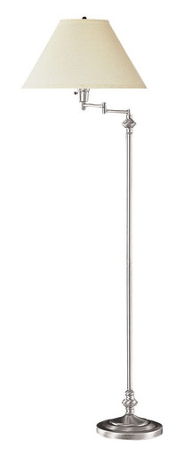 One Light Swing Arm Floor Lamp with Base by Cal - BO-314