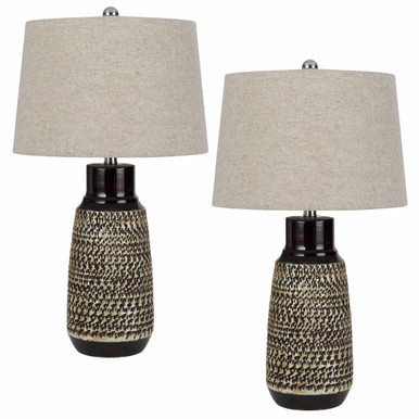Scottsboro 1 Light Table Lamp (Set of 2) 27 x 15 Inches by Cal  - BO-308TB-2
