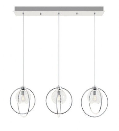 Jamie 3 Light Medium Linear Pendant by AFX - JAMP12MBLNR3